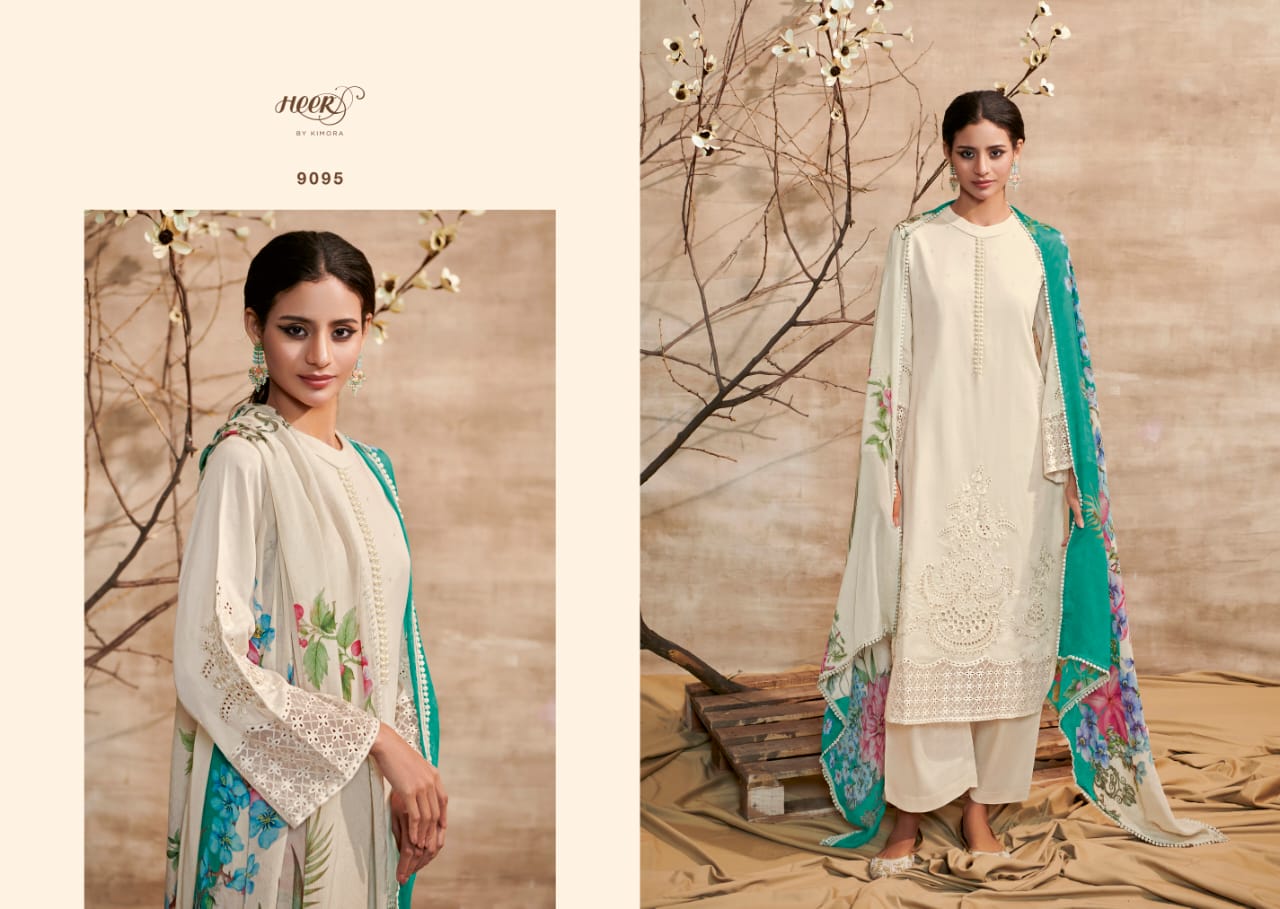 Heer Shabiba By Kimora Cotton Salwar Suits Catalog
